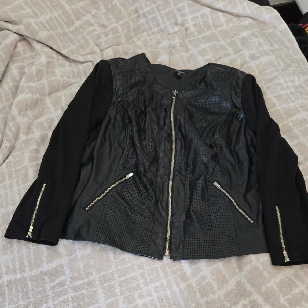 Black Faux Leather Jacket